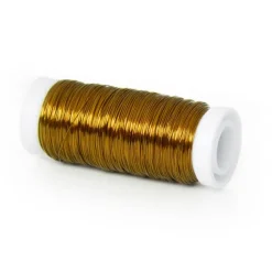 Wire Shiny 0.35mmx132m 28 gauges 100g Spool Gold