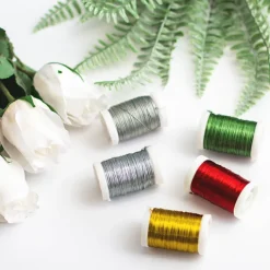 Wire Shiny 0.35mmx132m 28 gauges 100g Spool Lime Green