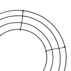 Wire Wreath Frame 10" (25.5cmD) Dark Green