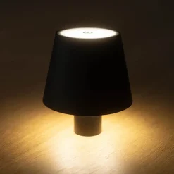 Wireless LED Bottle Lamp Black (11x13.5cmH)
