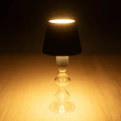 Wireless LED Bottle Lamp Black (11x13.5cmH)