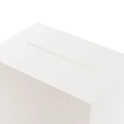 Wishing Well Acrylic Rectangle Box White (30x20x20cmH)