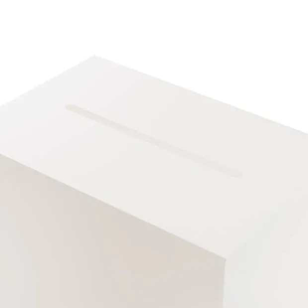 Wishing Well Acrylic Rectangle Box White (30x20x20cmH)