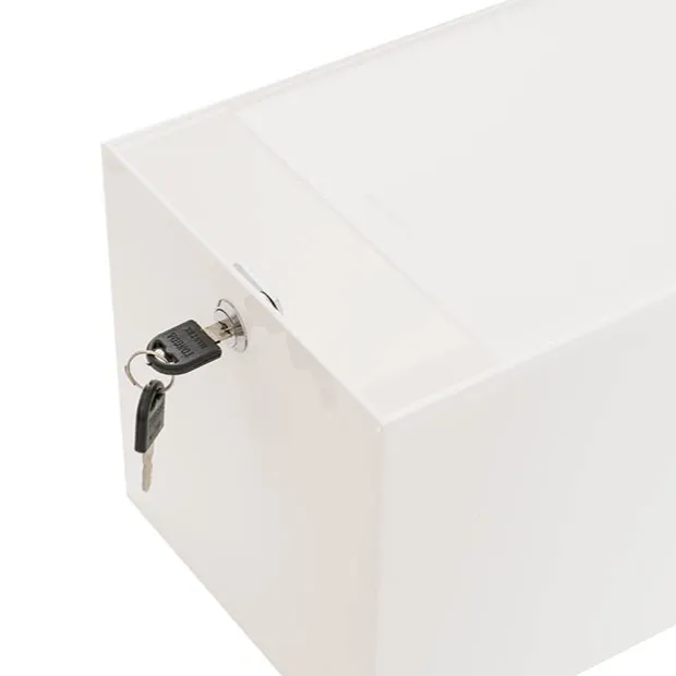 Wishing Well Acrylic Rectangle Box White (30x20x20cmH)