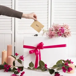 Wishing Well Acrylic Rectangle Box White (40x30x30cmH)