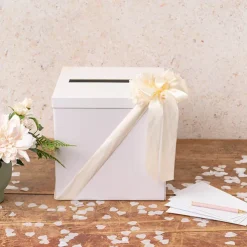 Wishing Well Card Box Flat Pack White (305x305x300mmH)