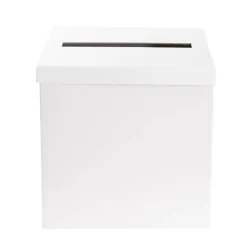 Wishing Well Card Box Flat Pack White (305x305x300mmH)