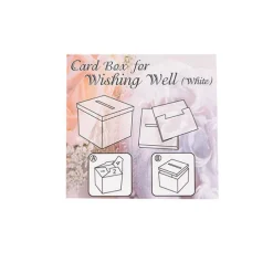 Wishing Well Card Box Flat Pack White (305x305x300mmH)