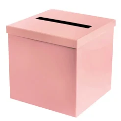 Wishing Well Card Box Flat Pack Baby Pink (305x305x300mmH)