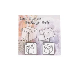 Wishing Well Card Box Flat Pack Baby Pink (305x305x300mmH)