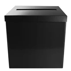 Wishing Well Card Box Flat Pack Black (305x305x300mmH)