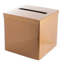 Wishing Well Card Box Flat Pack Gold (305x305x300mmH)