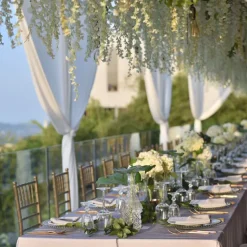 Wisteria Spray x 3 Sprays White (175cm)