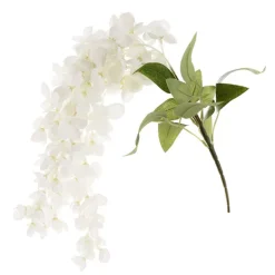 Wisteria Spray x 3 Sprays White (55cmH)