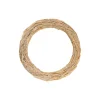 Wood Wool Wreath Natural Beige (30cmD)