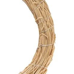 Wood Wool Wreath Natural Beige (30cmD)