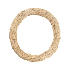 Wood Wool Wreath Natural Beige (40cmD)