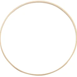 Wooden Bamboo Ring Natural (36cmD)