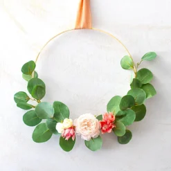 Wooden Bamboo Ring Natural (26cmD)