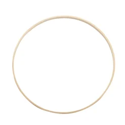 Wooden Bamboo Ring Natural (30cmD)