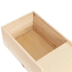 Wooden Box with Wooden Sliding Lid (30x20x13cmH)