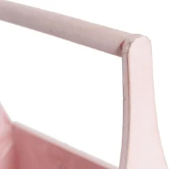 Wooden Carry Tote Planter Pink (25x11.5x28cmH)