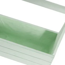 Wooden Carry Tote Planter Sage (25x11.5x28cmH)