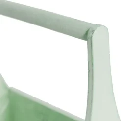 Wooden Carry Tote Planter Sage (25x11.5x28cmH)