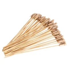 Wooden Peg Card Forks Pack 50 Natural (30cmH)