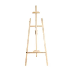 Wooden Tripod Easel Natural Beige (145cmH)