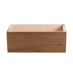 Wooden Trough Hamper Planter Brown (24x12x9cmH)