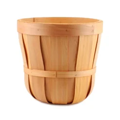 Woven Barrel Hamper Natural (40x35cmH)