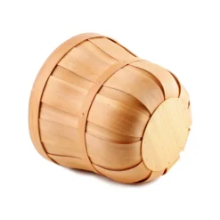 Woven Barrel Hamper Natural (40x35cmH)