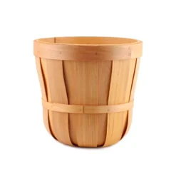 Woven Barrel Hamper Natural (35x30cmH)