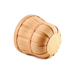 Woven Barrel Hamper Natural (35x30cmH)