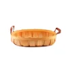 Woven Barrel Oval Tray Natural (36x26x7cmH)