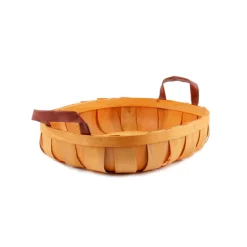 Woven Barrel Oval Tray Natural (36x26x7cmH)