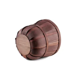 Woven Barrel Planter Dark Brown (30x25cmH)