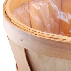 Woven Barrel Planter Natural (30x25cmH)