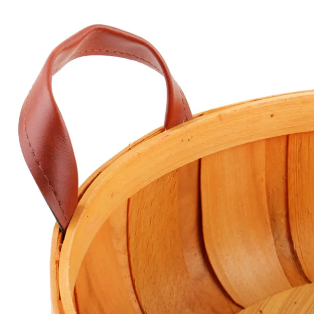 Woven Barrel Round Tray Natural (31.5x8cmH)