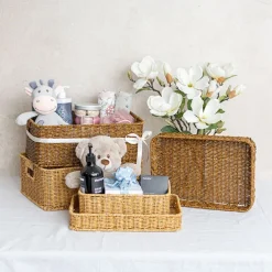 Woven Tray Rectangle Natural (29x20.5x10cmH)