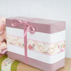 Wrapping Narrow Roll Solid Gloss White (10cmx25m)