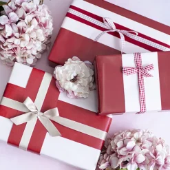 Wrapping Narrow Roll Solid Gloss Baby Pink (10cmx25m)