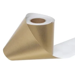 Wrapping Narrow Roll Solid Gloss Gold (10cmx25m)