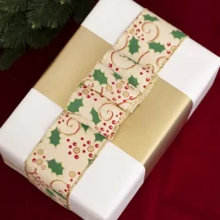 Wrapping Narrow Roll Solid Gloss Gold (10cmx25m)