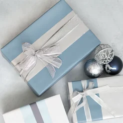 Wrapping Narrow Roll Solid Gloss Silver (10cmx25m)