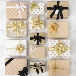 Wrapping Paper Counter Roll Solid Gloss Gold (50cmx50m)