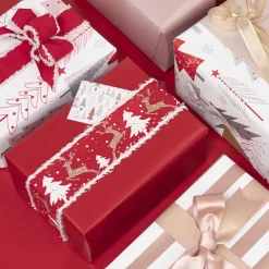 Wrapping Paper Counter Roll Solid Gloss Blood Red (50cmx50m)