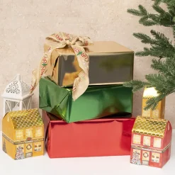 Wrapping Paper Metallic Shimmer Effect Gold (70cmx30m)