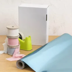 Wrapping Paper Metallic Shimmer Effect Blue (70cmx30m)